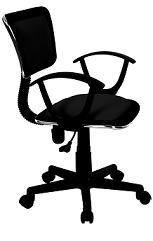 Xtech Roma - Silla - secretario - reposabrazos - inclinación - giratorio - plástico, metal, espuma, contrachapado, tejido - negro