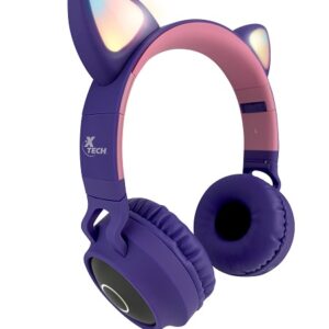 Xtech - XTH-650 - Headphones with microphone - Para Cellular phone / Para Computer / Para Home audio / Para Portable electronics / Para Tablet - Wireless - BT-Hera LED Lights