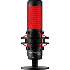 HyperX QuadCast - Micrófono - USB - rojo y negro - para Victus by HP Laptop 15, 16; Laptop 14, 15, 17; Pavilion x360 Laptop; Pro 290 G9