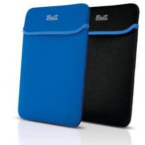 Klip Xtreme - Notebook sleeve - 15.6 in - Black blue - neoprene reversable