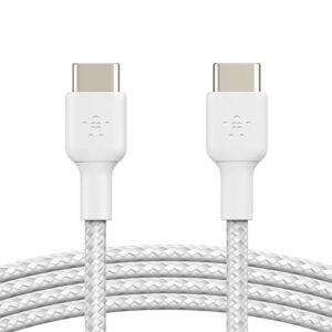 Belkin BoostCharge - Cable USB - 24 pin USB-C (M) a 24 pin USB-C (M) - 1 m - blanco