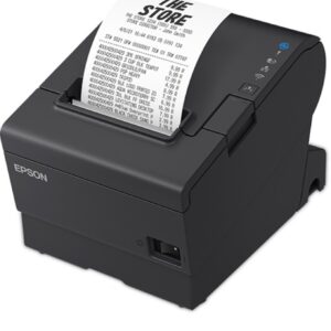 Epson OmniLink TM-T88VII - Impresora de recibos - línea térmica - Rollo (7,95 cm) - 180 ppp - hasta 500 mm/segundo - USB, LAN - cortador - negro
