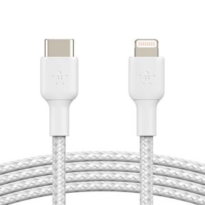 Belkin BoostCharge - Cable Lightning - 24 pin USB-C macho a Lightning macho - 1 m - blanco - suministro de potencia USB (18W)