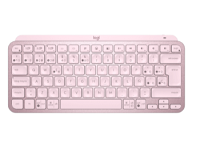 Logitech MX Keys Mini - eclado - Inalámbrico - Español - Bluetooth 5.0 / Bluetooth / 2.4 GHz / USB-C - Ergonomic Design - Rosa