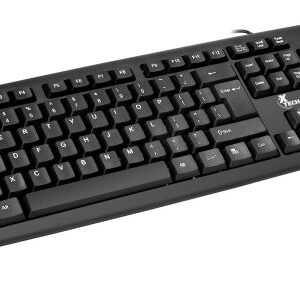 Xtech - Keyboard - Wired - English - USB - Black - Standard XTK-092E