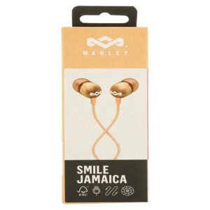 House of Marley Smile Jamaica - Auriculares internos con micro - en oreja - cableado - conector de 3,5 mm - cobre