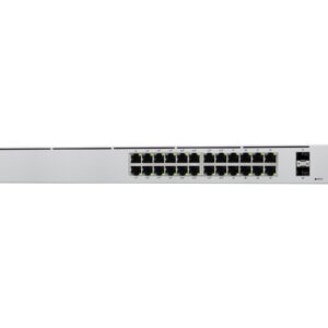 Ubiquiti UniFi Switch USW-24-POE - Conmutador - Gestionado - 24 x 10/100/1000 (16 PoE+) + 2 x Gigabit SFP - montaje en rack, sobremesa - PoE++ (95 W)