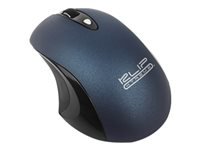 Klip Xtreme GhosTouch KMW-400 - Ratón - ergonómico - óptico - 3 botones - inalámbrico - 2.4 GHz - receptor inalámbrico USB - azul