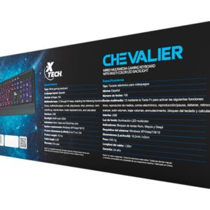 Xtech CHEVALIER XTK-505S - Teclado - retroiluminación - USB - QWERTY - español