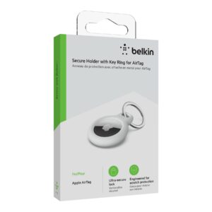 Belkin - Soporte de seguridad para etiqueta Bluetooth antiperdida - blanco - para Apple AirTag