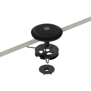 Logitech Rally Mic Pod Mount - Soporte de micrófono para escritorio - negro mate - para Logitech Rally, Rally Plus