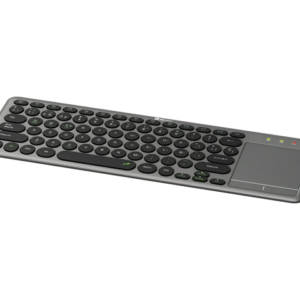 Klip Xtreme - Keyboard - Spanish - Wireless - 2.4 GHz / Bluetooth 5.0 - Gray / Black - Dual Connection / Touchpad