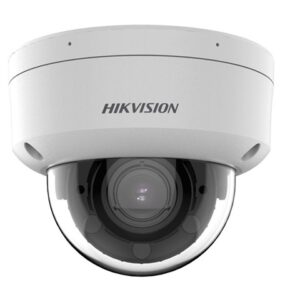 Hikvision 4 MP Acusense Smart Hybrid Light Motorized Varifocal Dome Network Camera - Built-in Mic - 4MP - Outdoor - H.265 - Varifocal 2.8 to 12mm - 2688 × 1520 - 120Db WDR - IP67 - IK10 - Micro SD