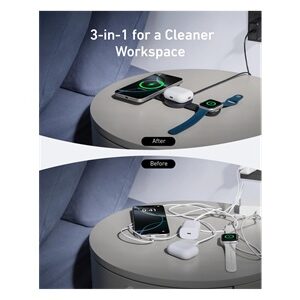 "Anker - Battery charger - Lithium - For Universal - MagGo Wireless Charging Stati"