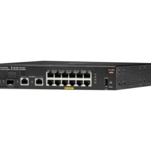 HPE Aruba 6000 12G Class4 PoE 2G/2SFP 139W Switch - Conmutador - Gestionado - 12 x 10/100/1000 (PoE+) + 2 x Gigabit SFP + 2 x 1000Base-T - montaje en rack - PoE (139 W)