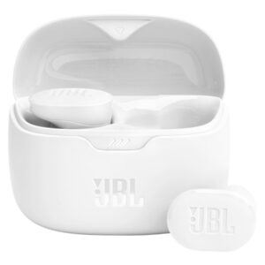JBL TUNE Buds - Auriculares inalámbricos con micro - en oreja - Bluetooth - cancelación de sonido activo - blanco