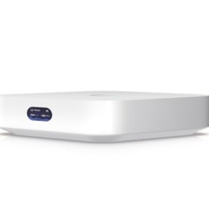 Ubiquiti UniFi - Router – Inalámbrico - Material de la carcasa: Policarbonato - Interfaz de gestión: Ethernet Bluetooth - Interfaz de red LAN: (1) puerto GbE RJ45 - WAN: (1) puerto GbE RJ45 - Método de alimentación: USB tipo C (5 V CC/3A) - MIMO: 2,4 GHz/