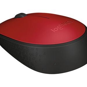 Logitech M170 - Ratón - diestro y zurdo - inalámbrico - 2.4 GHz - receptor inalámbrico USB - rojo