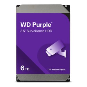 WD Purple WD64PURZ - Disco duro - 6 TB - vigilancia - interno - 3.5" - SATA 6Gb/s - 5400 rpm - búfer: 256 MB