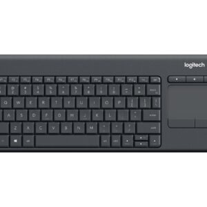 Logitech Wireless Touch Keyboard K400 Plus - Teclado - con panel táctil - inalámbrico - 2.4 GHz - negro