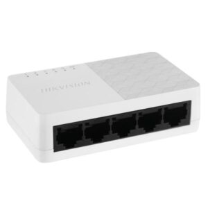 SWITCH HIKVISION DS-3E0105D-E(O-STD)/US 5 PUERTOS FAST ETHERNET 10/100 MBPS NO ADMINISTRABLE 301802625 BLANCO