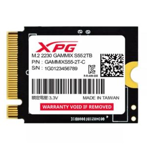 HD INTERNO SOLIDO 2TB XPG GAMMIX S55 M.2 2230 PCIE GEN4 X4 5000MB/S / 3200MB/S SGAMMIXS55-2T-C NEGRO