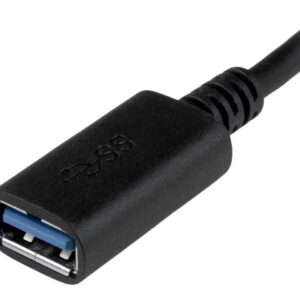 StarTech.com Adaptador USB 3.1 Type-C a A - Conversor USB-C - Adaptador USB - 24 pin USB-C (M) a USB Tipo A (H) - USB 3.0 - 15.2 cm - negro - para P/N: DK31C3HDPD, DK31C3HDPDUE, DKM30CHDPD, DKM30CHDPDUE, PEXUSB312A1C1H, PEXUSB312A2C2V