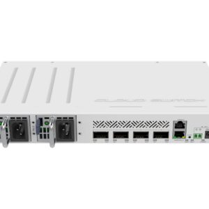 MikroTik CRS504-4XQ-IN - Conmutador - Gestionado - 4 x 100 Gigabit QSFP28 - sobremesa, montaje en rack - para MikroTik G1040A-60WF, XQ+31LC02D, XQ+85MP01D