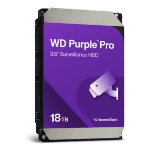 WD Purple Pro WD181PURP - Disco duro - 18 TB - interno - 3.5" - SATA 6Gb/s - 7200 rpm - búfer: 512 MB