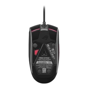 ASUS ROG Strix Impact II Electro Punk - Ratón - ergonómico - diestro y zurdo - óptico - 5 botones - cableado - USB - negro, rosa