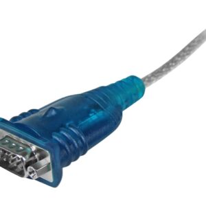 StarTech.com Cable Adaptador USB a Serie RS232 de 1 Puerto Serial DB9 - Macho a Macho - Conversor Compatible con Windows 8 - Adaptador serie - USB 2.0 - RS-232