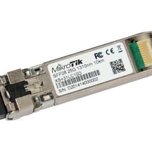 MikroTik XS+31LC10D - Módulo de transceptor SFP28 - SFP+/SFP28 / modo simple LC/UPC - hasta 10 km - 1310 nm