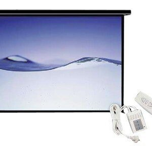 Klip Xtreme KPS-502 - Pantalla de proyección - instalable en el techo, instalable en pared - motorizado - 100" (254 cm) - 4:3 - Matte White - blanco