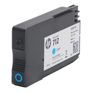 HP 712 - 29 ml - cián - original - DesignJet - cartucho de tinta - para DesignJet Studio, T210, T230, T250, T630, T650