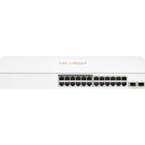HPE Networking Instant On 1830 24G 12p Class4 PoE 2SFP 195W Switch - Conmutador - inteligente - 12 x 10/100/1000 + 12 x 10/100/1000 (PoE+) + 2 x Gigabit SFP - sobremesa, montaje en rack - PoE+ (195 W)