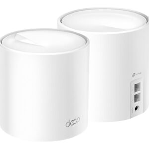 TP-LINK Deco X10 V1 - Sistema Wi-Fi - (2 enrutadores) - hasta 3900 pies cuadrados - malla 1GbE Doble banda