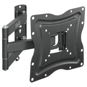 Klip Xtreme KPM-875 - Kit de montaje (placa de contacto, soporte para montaje en pared, brazo oscilante doble) - para pantalla plana - acero con recubrimiento en polvo - negro - tamaño de pantalla: 13"-46" - interfaz de montaje: hasta 400 x 400 mm - se pu