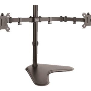 Klip Xtreme KPM-311 - Base - para 2 pantallas LCD - plástico, acero de alta calidad - negro - tamaño de pantalla: 13"-32" - soporte para escritorio