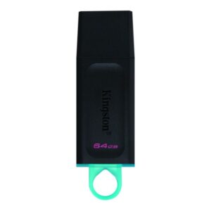 Kingston DataTraveler Exodia - Unidad flash USB - 64 GB - USB 3.2 Gen 1 - negro con turquesa