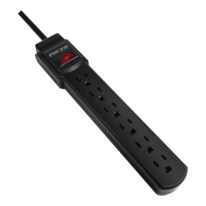 Forza FSP Series FSP-601UL - Protector contra sobretensiones - CA 110 V - 1875 vatios - conectores de salida: 6 - gris