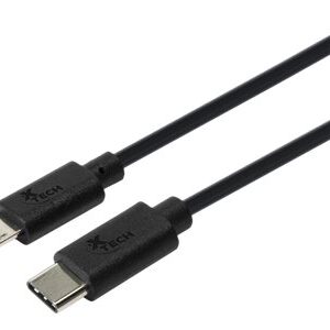 Xtech XTC-520 - Cable USB - 24 pin USB-C (M) reversible a Micro-USB tipo B (M) - USB 2.0 - 1.8 m - negro