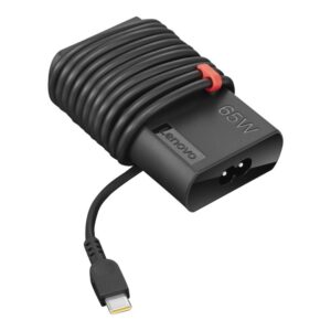 Lenovo 65W Slim AC Adapter (USB Type-C) - Adaptador de corriente - CA 90-265 V - 65 vatios - negro
