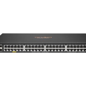 HPE Aruba 6100 48G Class4 PoE 4SFP+ 370W Switch - Conmutador - Gestionado - 48 x 10/100/1000 (PoE+) + 4 x 1 Gigabit / 10 Gigabit SFP+ - flujo de aire de lado a lado - montaje en rack - PoE+ (370 W)
