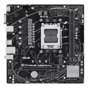 ASUS PRIME A620M-K - Placa base - micro ATX - Socket AM5 - AMD A620 Chipset - USB 3.2 Gen 1 - Gigabit LAN - Tarjeta gráfica (CPU necesaria) - HD Audio (8-canales)