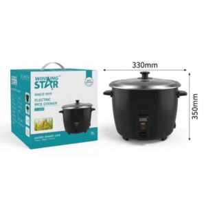 OLLA ARROCERA ELÉCTRICA 5L WINNING STAR ST-2000 900W DFG-710-WST-110V-15115 NEGRO